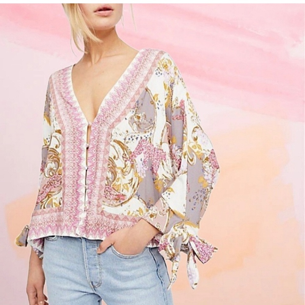 Like New Free People cropped blouse